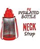 Reliance PLAST Kids Plastic Water Bottle with Straw, Sipper Bottle, Leak Proof, BPA Free, Food Grade, School & Picnic Bottle - Red (500ml)