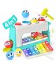Sanjary  4 in 1 Musical Pounding Xylophone Baby Toys 6-12-18 Months, Montessori Learning Toys for Toddlers color design may vary
