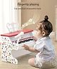 SANJARY Portable Piano Keyboard with microphone , Multifunctional Musical Instrument Educational Interactive Toys for kids  color design may vary