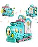 SANJARY Toys Train for Toddlers  Smart Learning Toy with Music/Sounds/Lights/Clock/Talking Flash Cards,Crawling,Kids Toy Develop Fine Motor for kids color design may vary