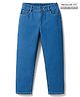 Pine Kids Denim Woven Full Length Washed Jeans - Blue