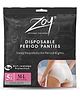 Zoy Overnight Period Panties | 360° Coverage | Panty Like Fit | Medium-Heavy Flow, M-L Period Panties Pack of 5