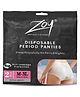 Zoy Overnight Period Panties | 360° Coverage | Panty Like Fit | Medium-Heavy Flow, M-XL Period Panties-Pack of 2