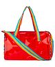 Echo Boomers See-Through Jelly Duffle  Red Transparent Bag