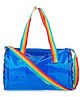 Echo Boomers See-Through Jelly Duffle  Blue Transparent Bag height 22 cm