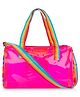 Echo Boomers See-Through Jelly Duffle  Pink Transparent Bag height 22 cm
