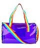 Echo Boomers See-Through Jelly Duffle  Purple Transparent Bag height 22 cm