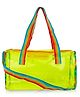 Echo Boomers See-Through Jelly Duffle  Yellow Transparent Bag height 22 cm