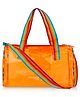 Echo Boomers See-Through Jelly Duffle  Orange Transparent Bag height 22 cm