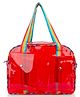 Echo Boomers Unisex Transparent Jelly Duffle Bag - Red Height 25 cm