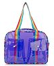 Echo Boomers Unisex Transparent Jelly Duffle Bag - Purple Height 25 cm