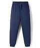 Pine Active Knit Full Length Super Stretch Solid Coloured Track Pant - Navy Blue