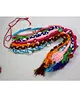 Kamule Navratri Themed Thread Detailed With Shell Embellished  Handwoven Hair Braid - Multi Colour