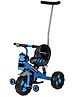 Dash Kids Tricycle with Push Handle, Backrest, Bottle Holder & Strong Socker | 3-Wheel Baby Tricycle for Boys & Girls (Blue)