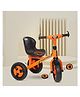 Dash Kids Tricycle with Rubber Wheels, Non-Slip Pedals & Handle, Comfortable Seat | Toddler Tricycle for Boys & Girls (Orange)