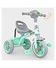 Dash Discover Kids Tricycle with Music & LED Lights | Anti-Slip Pedals, Safety Belt, Storage Basket & Comfortable Seat | Baby Cycle for Boys & Girls (Up to 2 Years+, 25kg Capacity, Green)