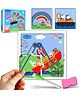 Wembley Peppa Pig - 3 in 1 Jigsaw Magnetic Puzzle for Kids Educational Fun Learning DIY Creative Activity Set Dot-to-Dot Sketching - Multicolor