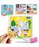 Wembley Peppa Pig - 3 in 1 Jigsaw Magnetic Puzzle for Kids Educational Fun Learning DIY Creative Activity Set Dot-to-Dot Sketching - Multicolor