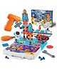 Wembley Toys 4 in 1 Toy Drill Screw Tool Set 3D Puzzle Box STEM Learning DIY Building Block Kit Creativity Educational Construction Promotes Motor Skills Space Theme - Multicolor