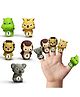 Wembley Toys Wild Animals Finger Puppets Set 5 Pieces - Multicolor