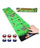 Wembley Toys Striker Football Board Game| Indoor Football Game| Kids Engaging Game Mat| Easy-to-Play Foldable Floor Or Tabletop Mat Games with 6 Strikers - Multicolor