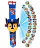 Wembley Toys Digital Projector Watch with Time Date Month Display Silicone Strap Chase Theme - Blue