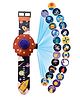 Wembley Toys Digital Projector Watch with Time Date Month Display Silicone Strap Space Theme - Black