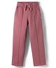 Femea Fleece Knit Solid Track Pants - Dusty Pink