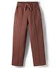 Femea Fleece Knit Solid Track Pants - Brown