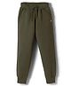 Femea Fleece Knit Solid Joggers - Olive