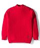 RVK Knit Full Sleeves Solid Skivi Tee- Red