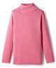 RVK Knit Full Sleeves Ribbed  Skivvy Sweater -  Baby Pink