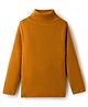 RVK Knit Full Sleeves Ribbed  Skivvy Sweater - Mustard Yellow
