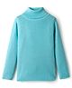 RVK Knit Full Sleeves Solid Skivi Tee- Sky