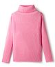 RVK Knit Full Sleeves Solid Skivi Tee- Baby Pink