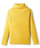 RVK Knit Full Sleeves Ribbed  Skivvy Sweater - Yellow