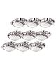 CutTales Pack Of 9 Stainless Steel 3 Compartment Snack & Dinner Plates For Kids And Adults | BPA Free, NonToxic And Dishwasher Safe Plate