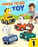 Fiddlerz Press and Go Inertia Car Toy Set for Kids Cartoon Animal Push & Go Cars Friction Powered Vehicles Educational Toys for Boys & Girls Age 3+ Pack of 1
