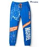 Honeyhap Marvel Terry Knit Full Length Track Pant With Spider Man Print - Blue