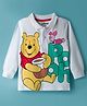 Babyhug Disney Single Jersey Knit Full Sleeves Polo T-Shirt with Winnie the Pooh Graphic - White