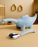 ONE & ONLY Blue Dino Spoon | Soft-Tip Silicone & Steel | For Toddlers
