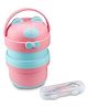 ONE AND ONLY Pink 830ml Bear-Themed Baby Lunch Box - Multi Colour