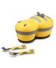 ONE AND ONLY Yellow 830ml Stainless Steel Bee Lunch Box