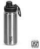 Jaypee Plus Hylux Vacuum Insulated Stainless steel Hot & Cold Water Bottle-BIS Certified, Rust & Leak Proof, Anti Skid, Easy to hold,Trekking Bottle 550ml SS. Finish