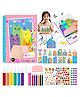 SUPER TOY Rainbow Scratch Art for Kids, Squeeze Dot Painting Kits Rainbow Scratch Magic Paper DIY Postcard Activity Set, Magic Dot Scratch Painting Gifts for Girls and Boys