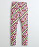 Barbie by Tiny Girl Woven Typography Printed Leggings - Purple
