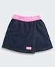 Barbie by Tiny Girl Cotton Denim Solid Skort - Dark Blue