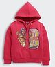 Barbie by Tiny Girl Woven Mattel Featuring Full Sleeves Character Printed Light Winter Hooded Sweatjacket - Hot Pink