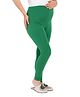 TUMMY Viscose Knit Solid Active Wear Maternity Leggings - Green