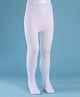 Cute Walk by Babyhug Knit Anti Bacterial Solid Footed Tights - White